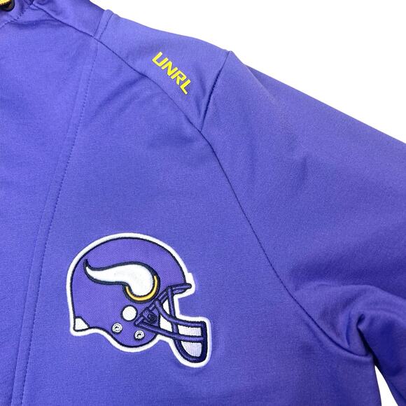 UNRL x Minnesota Vikings Purple '23 Crossover Pullover Hoodie No. 5 Size Medium - Picture 6 of 12